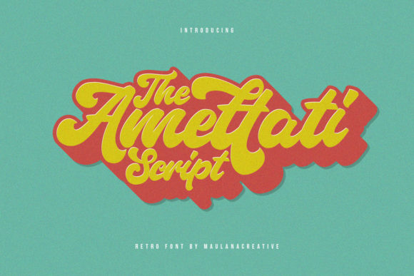 Amettati: A Playfully Nostalgic Display Font for Digital Branding