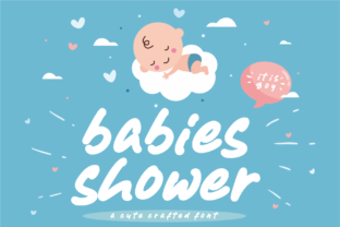 Babies Shower Display Font for Handmade Creators