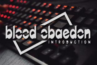 BloodObaedon: A Distinctive Display Font for Digital Branding