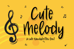 Cute Melody: A Handwritten Display Font That Feels Like a Warm Hello