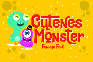 Cutenes Monster: A Playful Display Font for Digital Brands