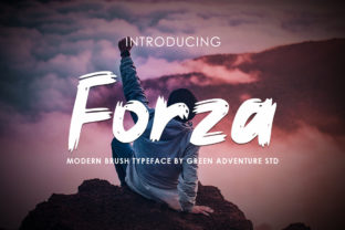 Forza: A Brush-Pen Display Font That Cuts Through the Feed