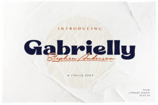 Gabrielly: A Playfully Nostalgic Display Font for Real Small Businesses