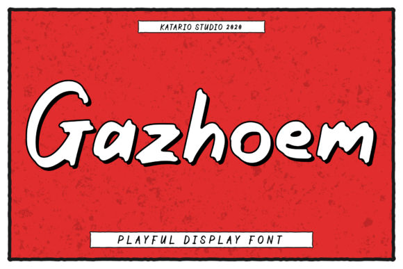 Gazhoem: A Display Font That Feels Like a Handwritten Invitation