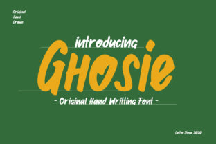 Ghosie: A Friendly Handwritten Display Font for Editorial Warmth