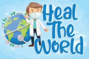 Heal the World: A Handwritten Display Font That Feels Like a Warm Hug