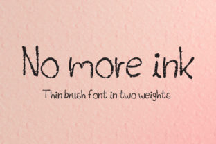 No More Ink: A Playful Display Font That Stands Out in Real Campaigns