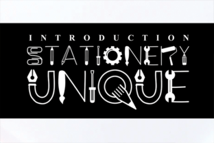 Stationary Unique: A Display Font That Makes Handmade Details Shine