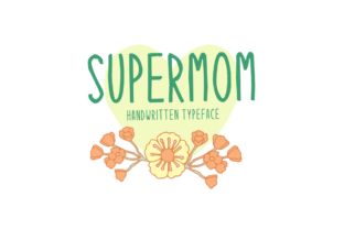 Supermom: A Handwritten Display Font That Connects