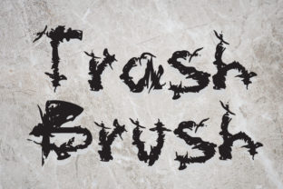 Trash Brush: A Casual Display Font That Feels Like Hand-Drawn Charm
