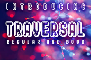 Traversal: A Playful Display Font for Handmade Charm